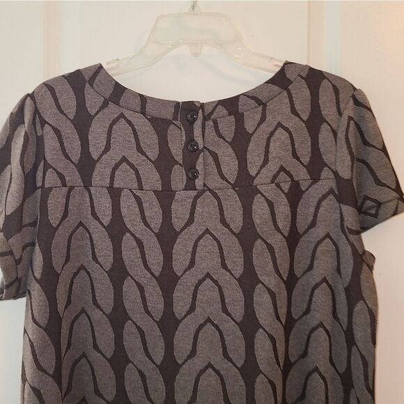 Enfocus Knit Stretch Plus Pullover Brown Dress - Picture 8 of 8